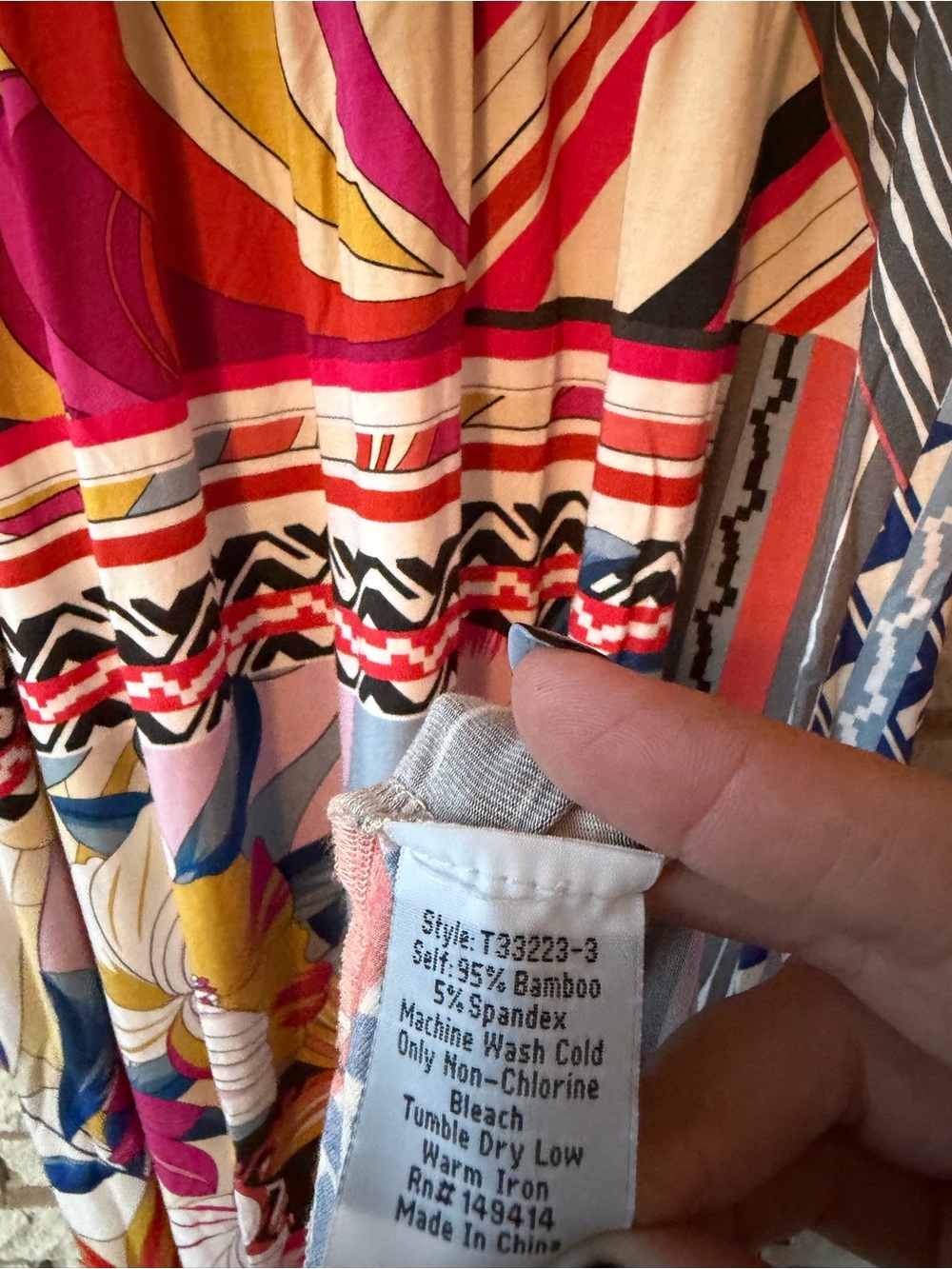 JW•3J Rachel May Easy Fit Tank Dress
Colorful Floral Geometric Print Size M - Picture 3 of 6